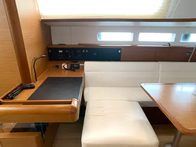 Salon of Elsa, a Jeanneau Sun Odyssey 519 sailboat at Rogoznica, Croatia