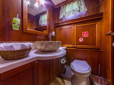 Head on Dea Del Mare, a Custom Made Dea Del Mare motor yacht at Bodrum, Turkey