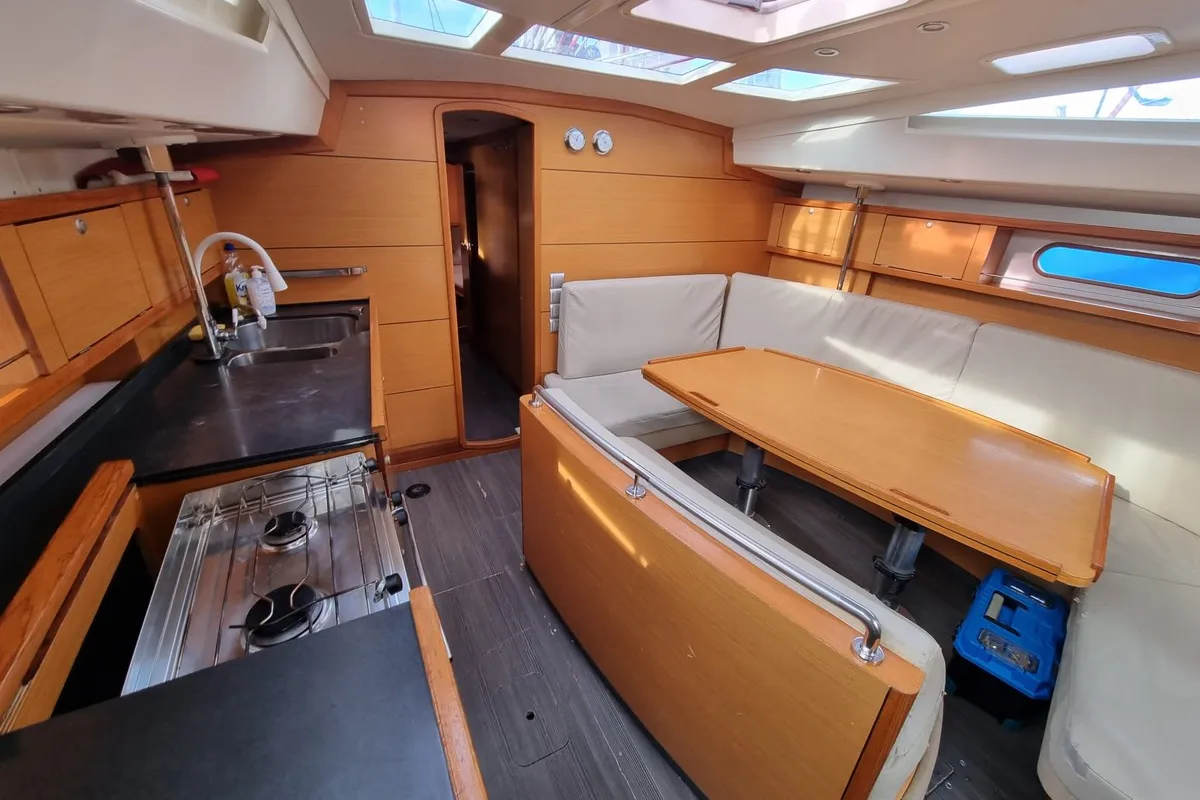 Galley of Yachting, a Delphia 47 sailboat at Gdańsk, Poland