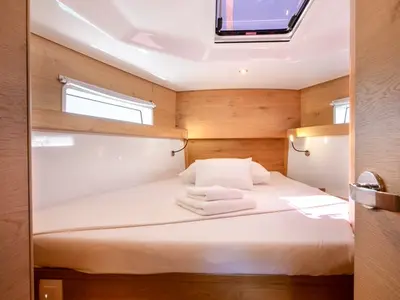 Cabin on Seabee Alpha, a Elan Impression 45 sailboat at Split, Croatia