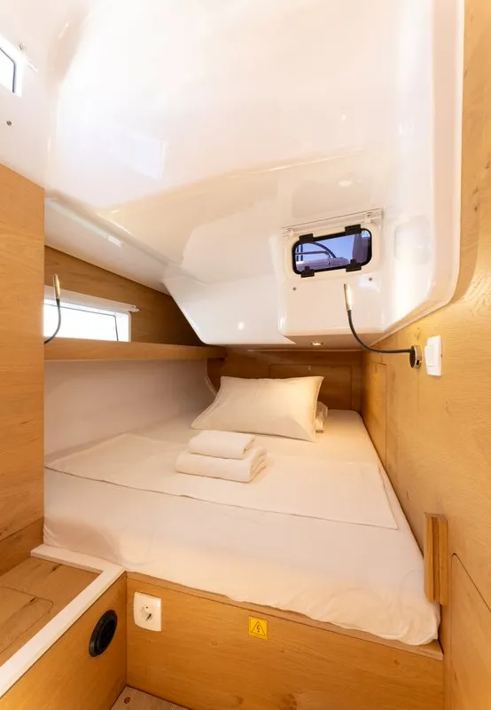 Cabin on Seabee Alpha, a Elan Impression 45 sailboat at Split, Croatia