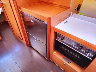Galley of Sara, a Dufour 390 GL sailboat at Grad Kaštela, Croatia