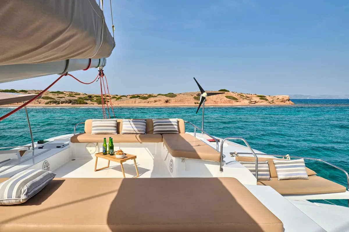 High Five, a Fountaine Pajot Sanya 57 sailboat at Municipal Unit of Nea Peramos, Greece