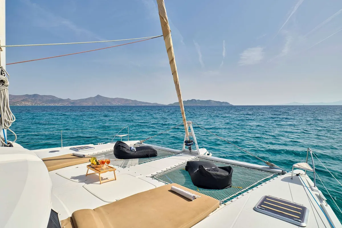 High Five, a Fountaine Pajot Sanya 57 sailboat at Municipal Unit of Nea Peramos, Greece