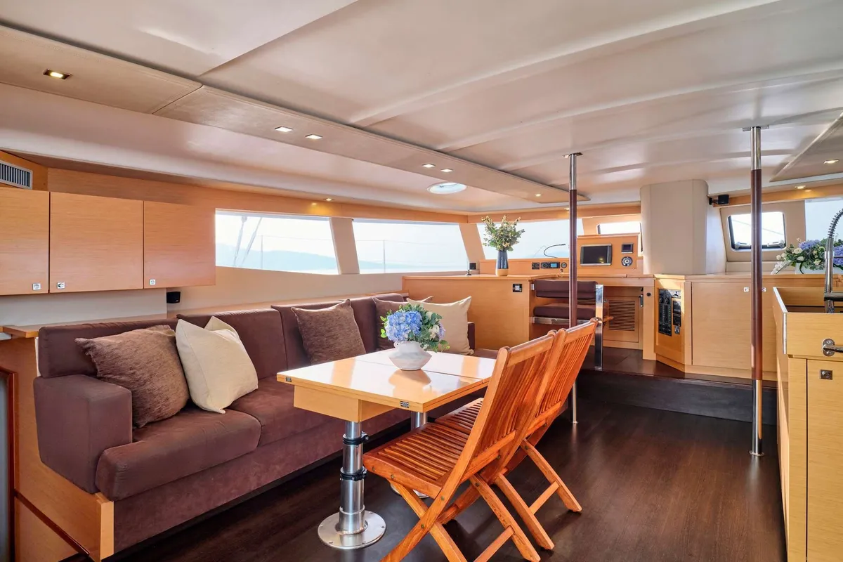 High Five, a Fountaine Pajot Sanya 57 sailboat at Municipal Unit of Nea Peramos, Greece