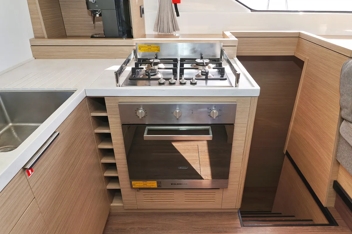 Galley of Maestro, a Lagoon 51 catamaran at Seget Donji, Croatia