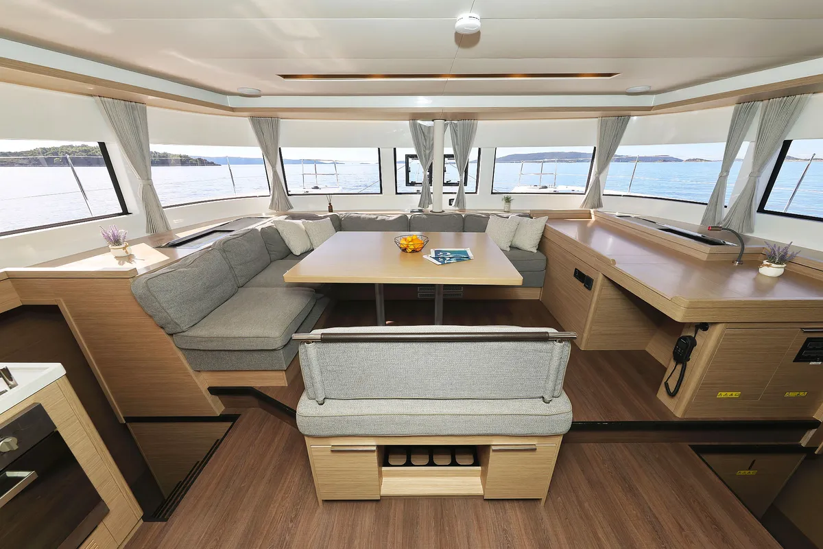 Salon of Maestro, a Lagoon 51 catamaran at Seget Donji, Croatia