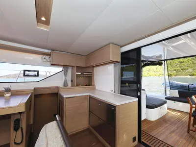 Galley of Maestro, a Lagoon 51 catamaran at Seget Donji, Croatia