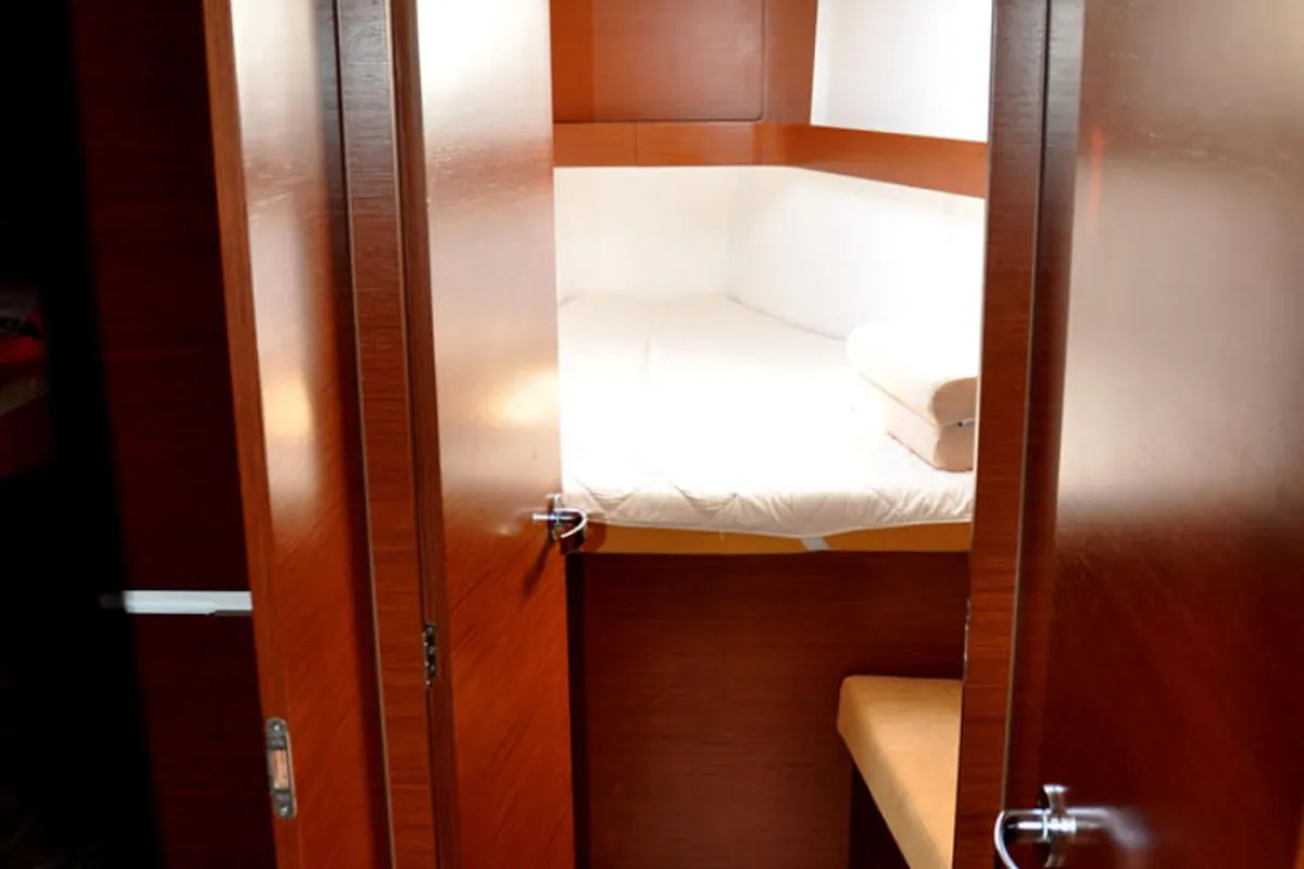 Cabin on Beauty AS, a Elan Impression 444 sailboat at Izola / Isola, Slovenia