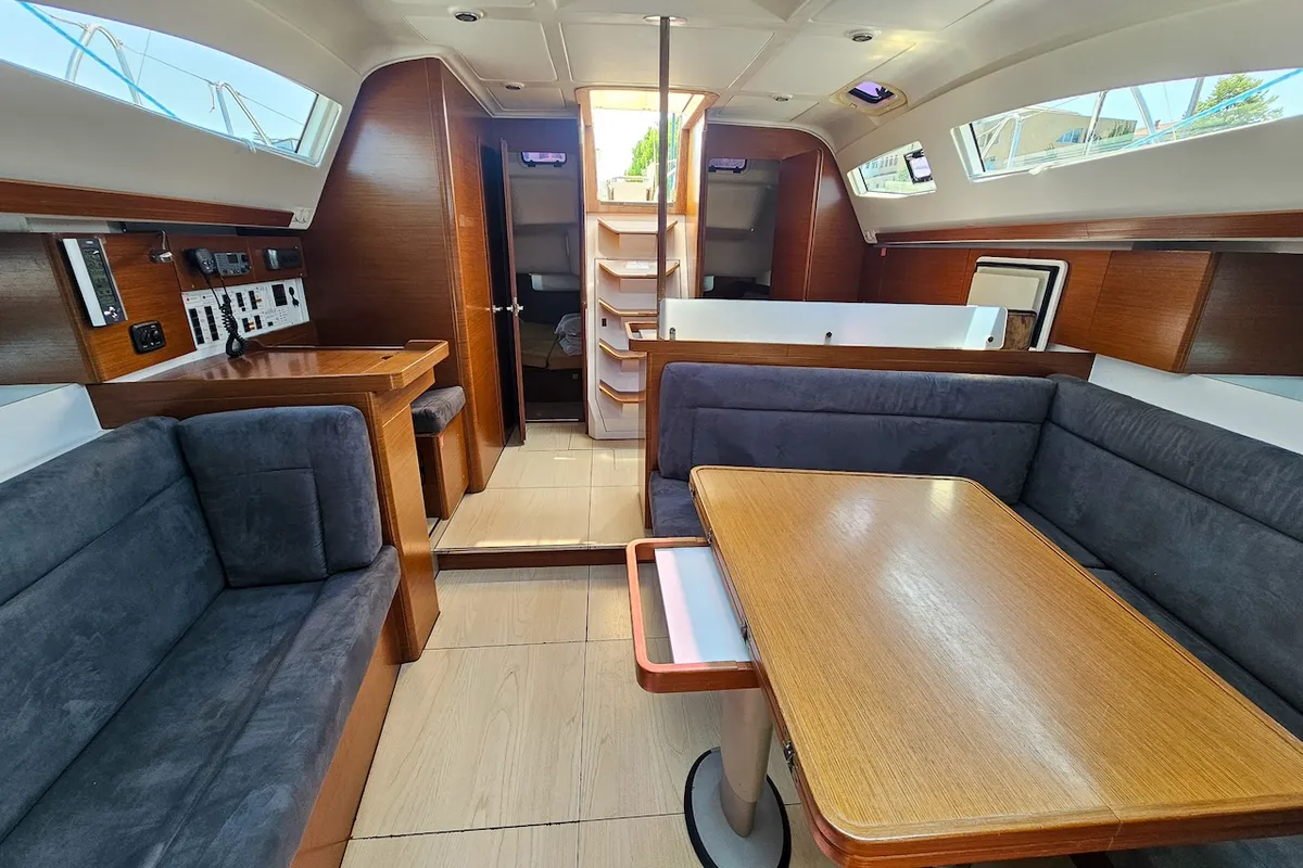 Salon of Beauty AS, a Elan Impression 444 sailboat at Izola / Isola, Slovenia