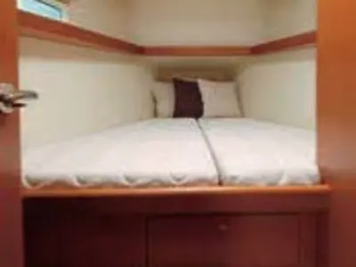 Cabin on Optimus, a Beneteau Oceanis 43 sailboat at Nieuwpoort, Belgium