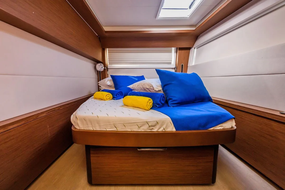 Cabin on Summer Star, a Lagoon 50 catamaran at Split, Croatia