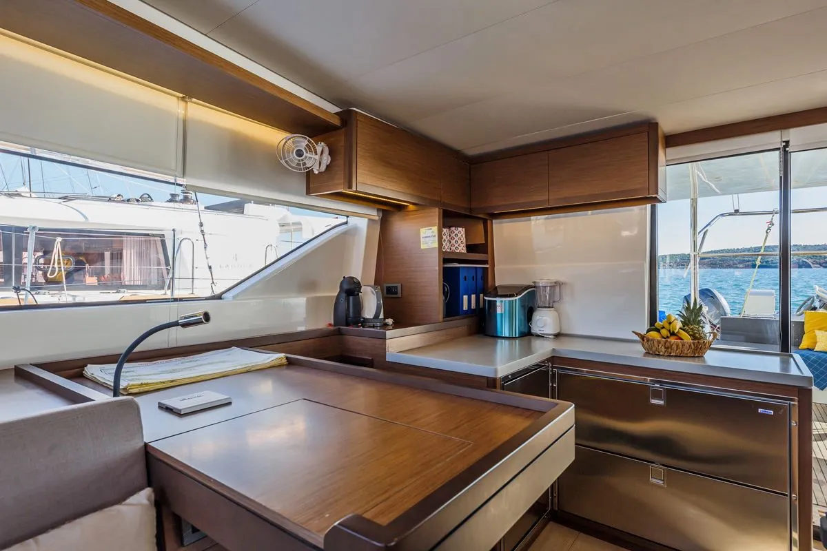Galley of Summer Star, a Lagoon 50 catamaran at Split, Croatia