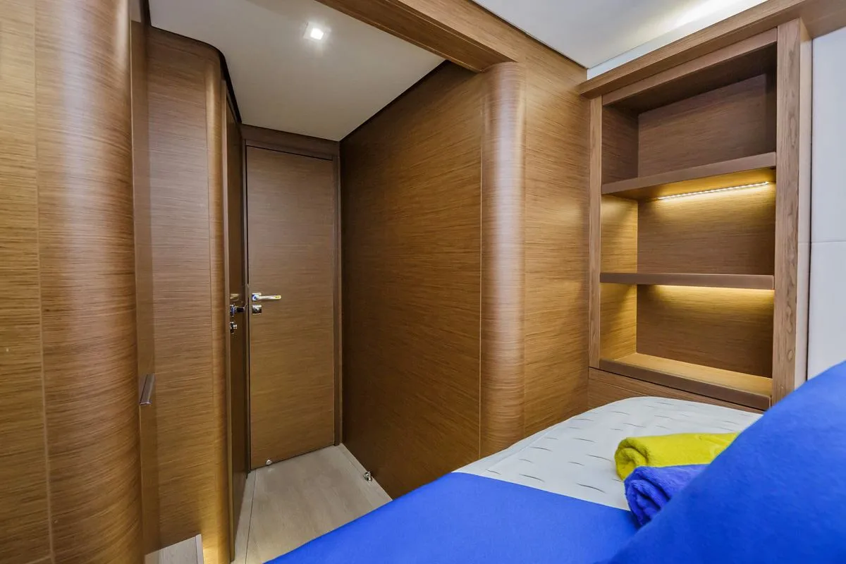 Cabin on Summer Star, a Lagoon 50 catamaran at Split, Croatia