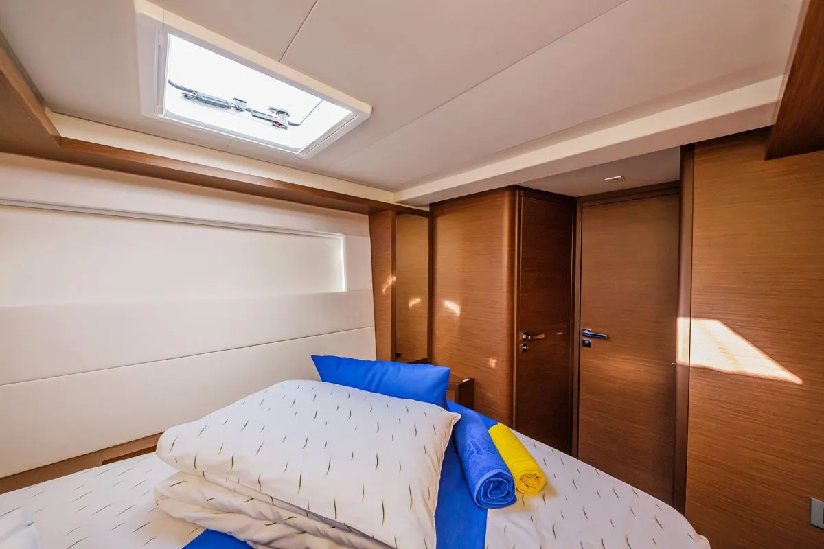 Cabin on Summer Star, a Lagoon 50 catamaran at Split, Croatia