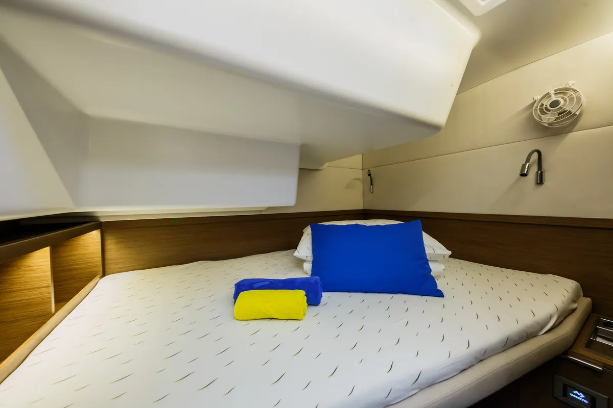 Cabin on Summer Star, a Lagoon 50 catamaran at Split, Croatia
