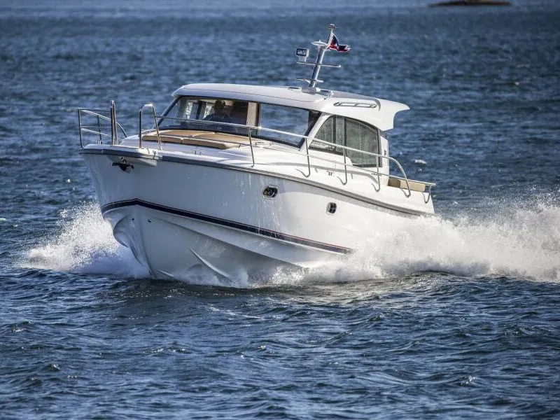 Exterior view of Fourlux, a Nimbus 365 Coupe motorboat at Općina Sukošan, Croatia