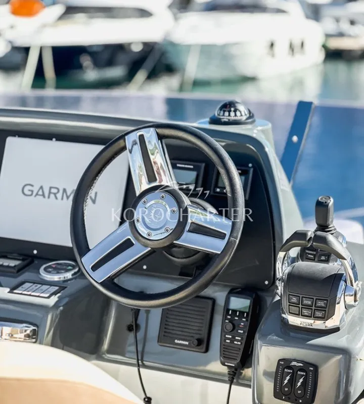 Neptun, a Bavaria R40 Fly motor yacht at Punat, Croatia