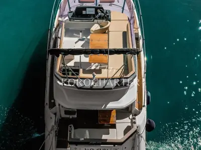 Neptun, a Bavaria R40 Fly motor yacht at Punat, Croatia