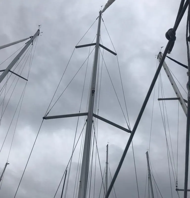 Alboran Grappa, a Jeanneau Sun Odyssey 519 sailboat at es Jonquet, Spain