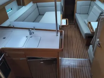 Evita, a Elan Impression 40 sailboat at Izola / Isola, Slovenia