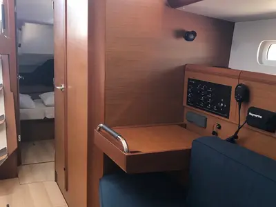 Iz’lo, a Jeanneau Sun Odyssey 389 sailboat at Ajaccio, France