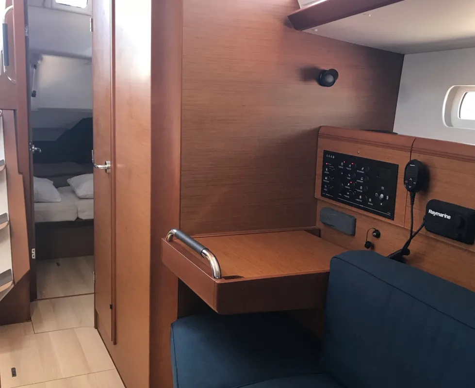 Iz’lo, a Jeanneau Sun Odyssey 389 sailboat at Ajaccio, France