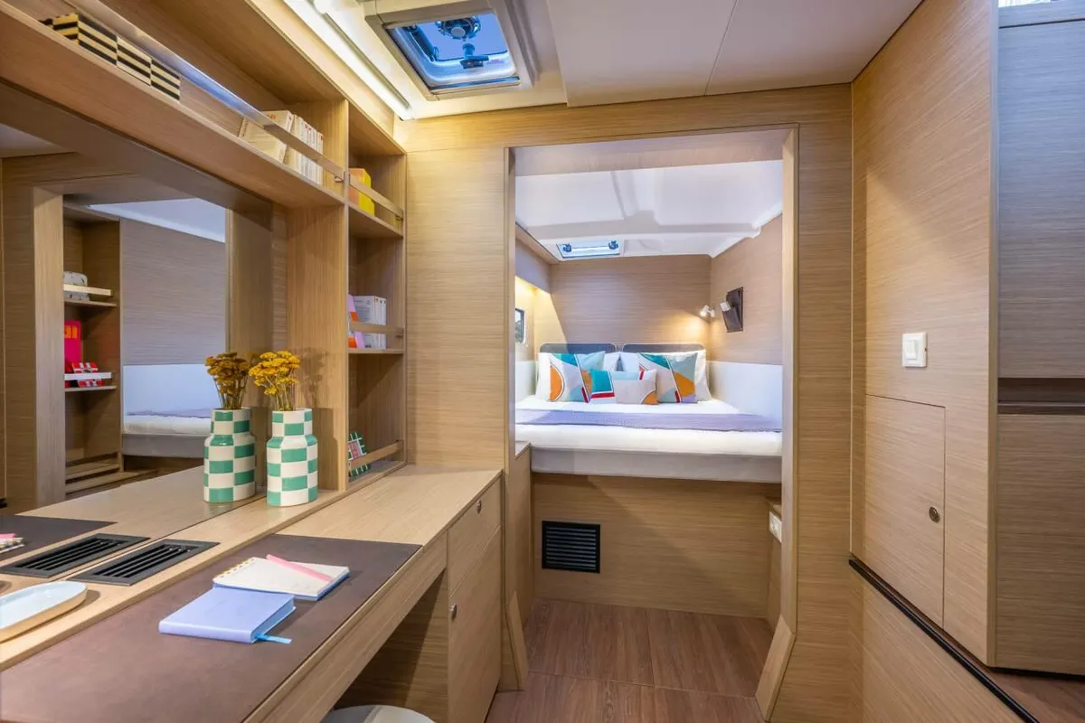 Cabin on Doudou, a Lagoon 38 catamaran at Pointe-à-Pitre, France