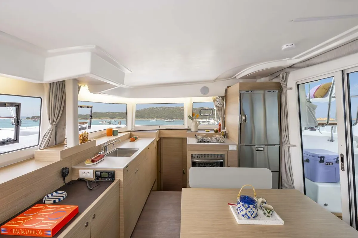 Galley of Doudou, a Lagoon 38 catamaran at Pointe-à-Pitre, France
