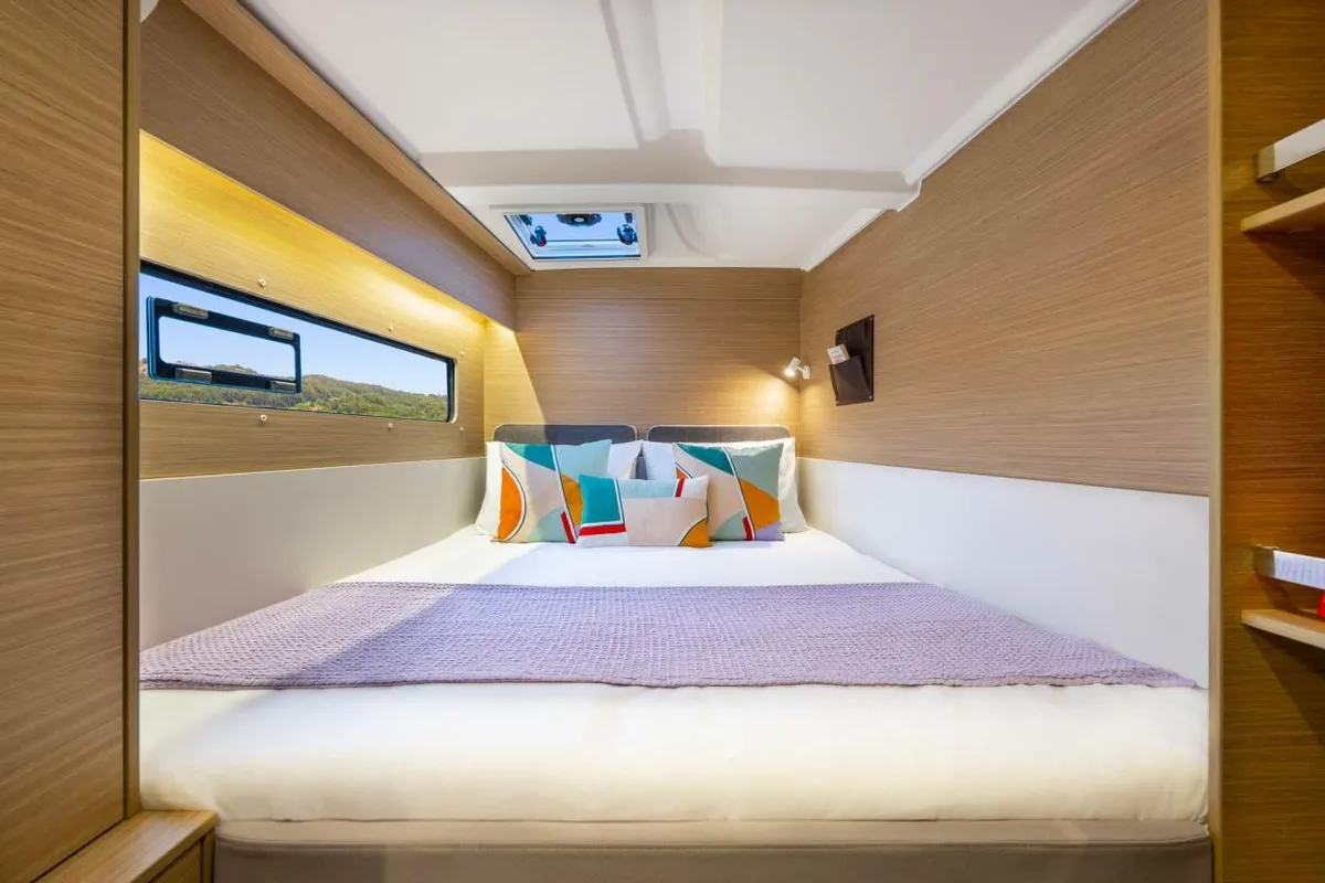 Cabin on Doudou, a Lagoon 38 catamaran at Pointe-à-Pitre, France