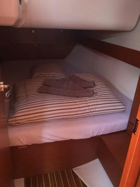 Cabin on Medoc, a Dufour 382 GL sailboat at Seget Donji, Croatia