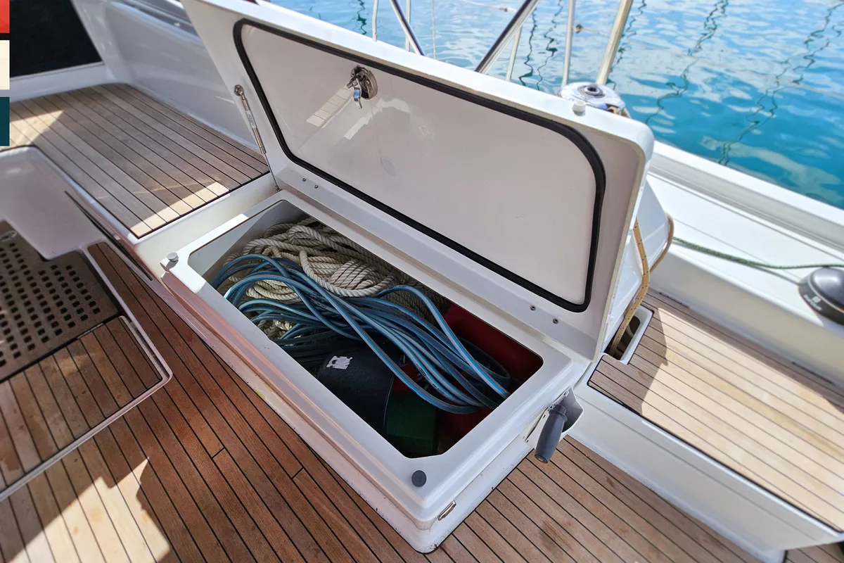 Rondo, a Dufour 530 sailboat at Kaštela, Croatia