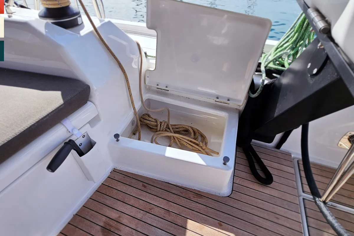 Rondo, a Dufour 530 sailboat at Kaštela, Croatia