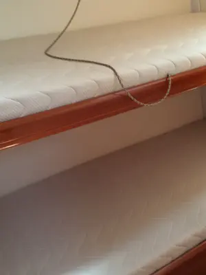 Cabin on Elios, a Beneteau Cyclades 50.5 sailboat at Cagliari, Italy