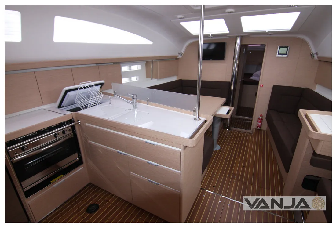 Vanja, a Elan Impression 45 sailboat at Grad Biograd na Moru, Croatia