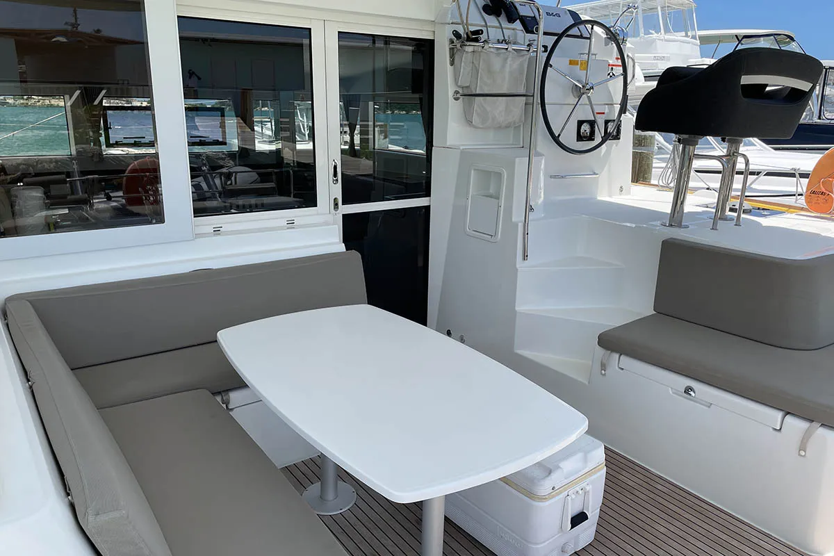Queen Marry II, a Lagoon 40 catamaran at Road Town, British Virgin Islands