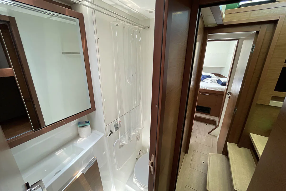 Queen Marry II, a Lagoon 40 catamaran at Road Town, British Virgin Islands