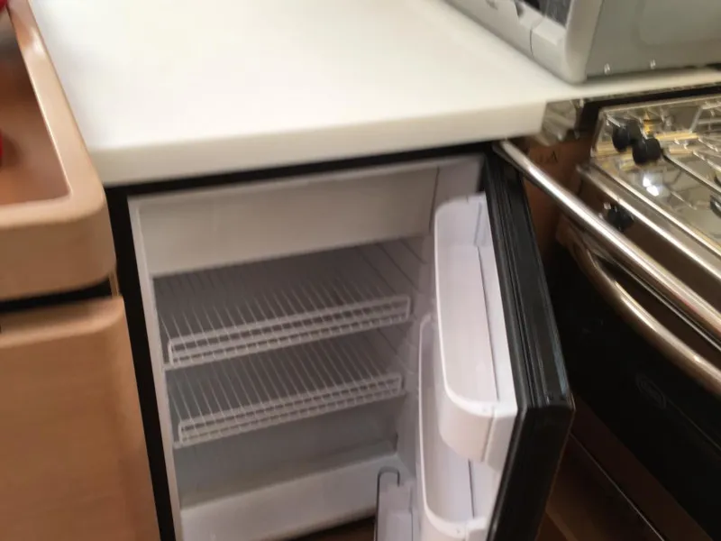 Galley of Celine, a Jeanneau Sun Odyssey 440 sailboat at Kontokali, Greece