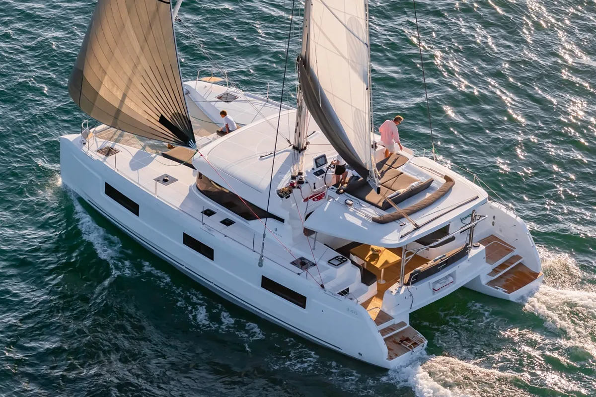 Exterior view of Active Cruises, a Lagoon 46 catamaran at Seget Donji, Croatia