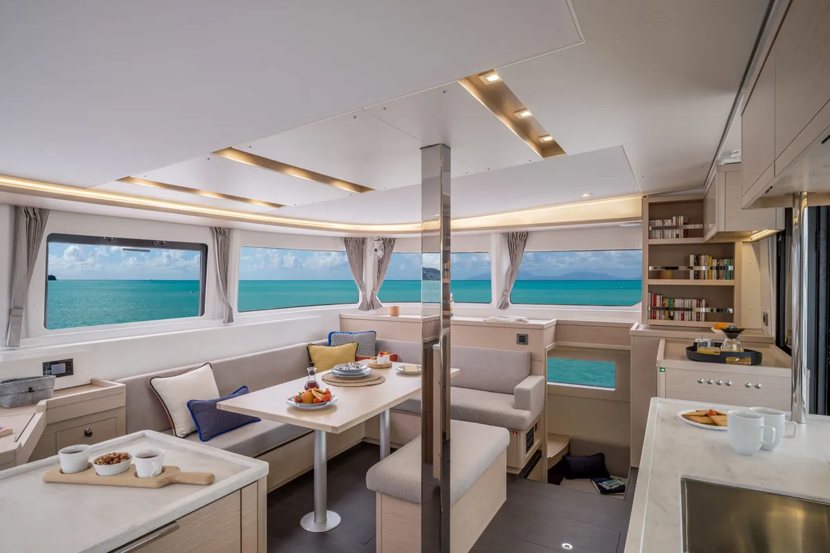 Salon of Active Cruises, a Lagoon 46 catamaran at Seget Donji, Croatia