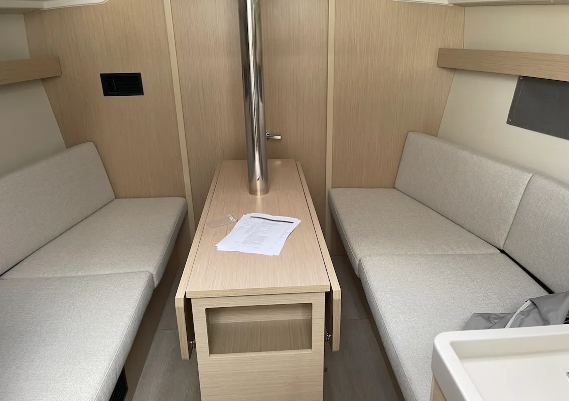 Salon of Philosophie, a Beneteau Oceanis 34.1 sailboat at Mai Khao, Thailand