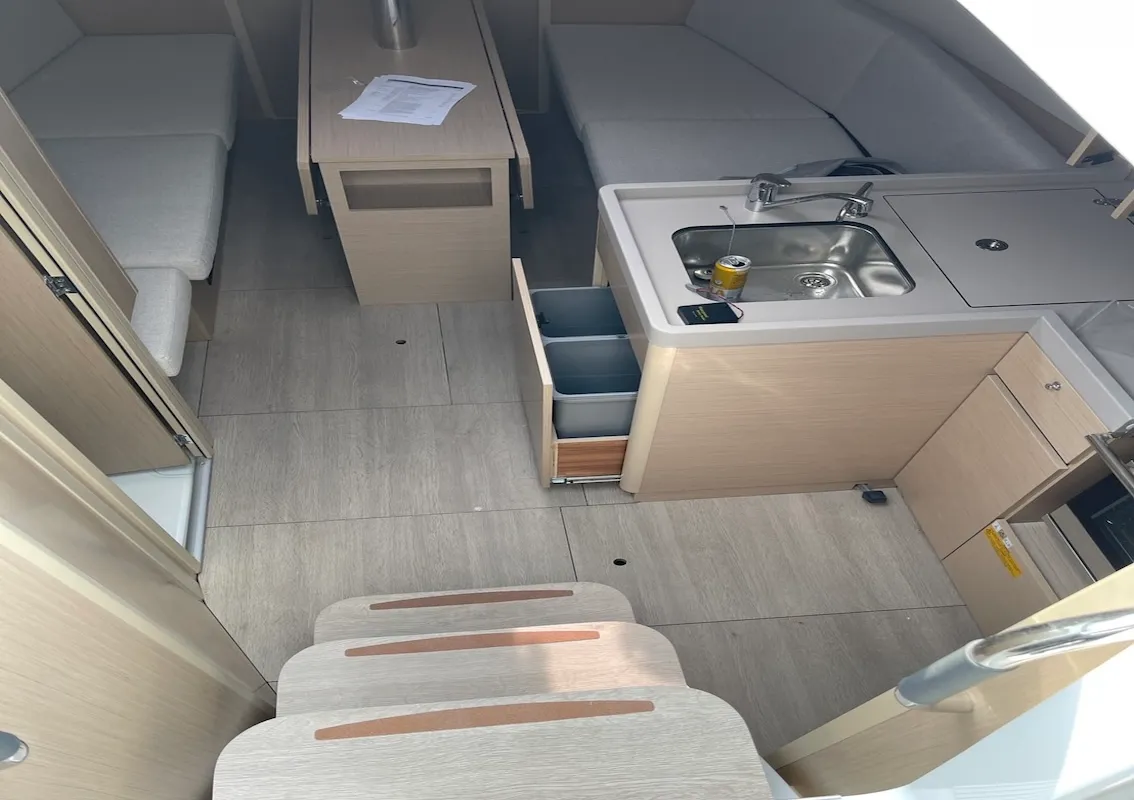Galley of Philosophie, a Beneteau Oceanis 34.1 sailboat at Mai Khao, Thailand