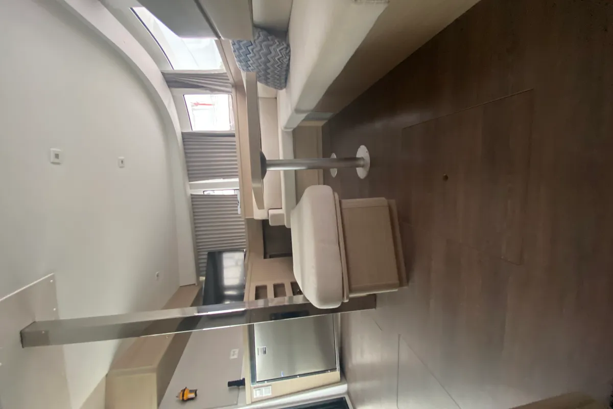 Salon of Brunhilde, a Lagoon 42 catamaran at Trogir, Croatia