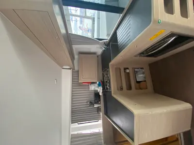 Galley of Brunhilde, a Lagoon 42 catamaran at Trogir, Croatia