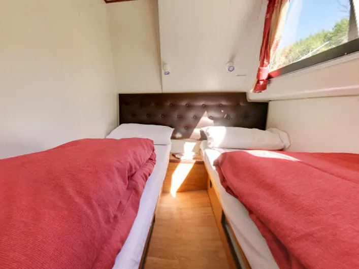 Cabin on Continentale - Budget 8, a Cygnet Continentale motorboat at Saint-Usage, France