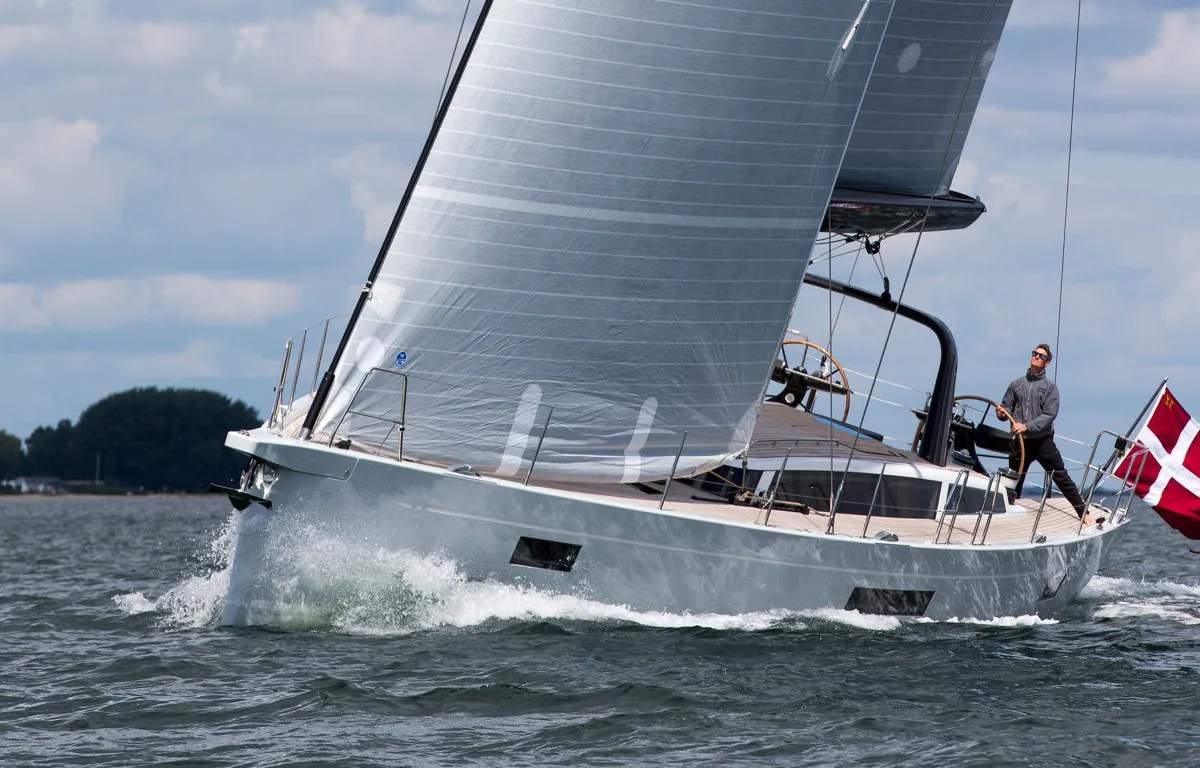 Exterior view of Calliope, a X-Yachts X4³ sailboat at Lavrion, Greece