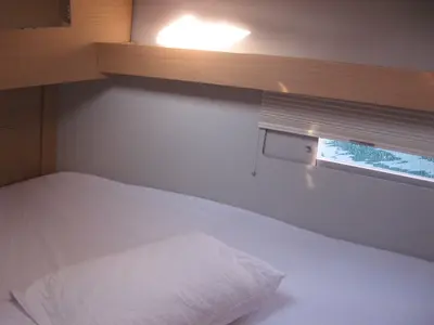 Cabin on R2D2, a Dufour 390 GL sailboat at Municipal Unit of Rhodes, Greece