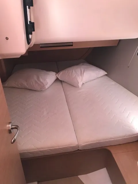 Cabin on R2D2, a Dufour 390 GL sailboat at Municipal Unit of Rhodes, Greece