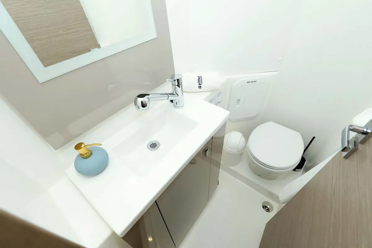 Head on Chilli, a Fountaine Pajot Isla 40 catamaran at Grad Trogir, Croatia