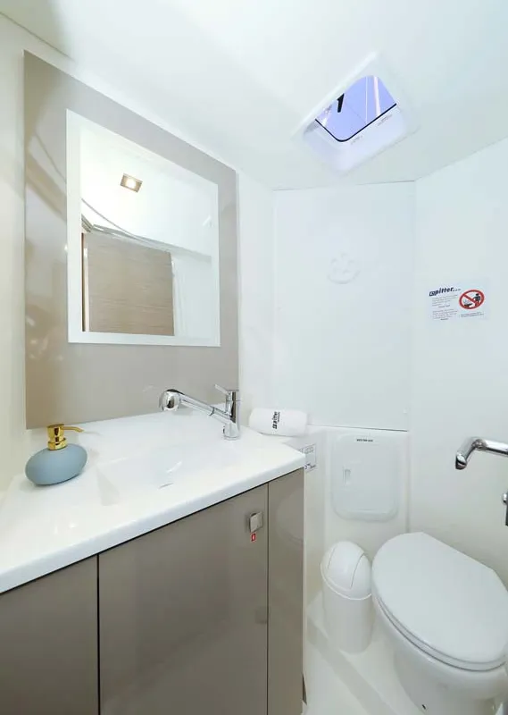 Head on Chilli, a Fountaine Pajot Isla 40 catamaran at Grad Trogir, Croatia